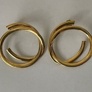 ELIZABETH and JAMES Connolly Spiral Post EARRINGS Gold plated